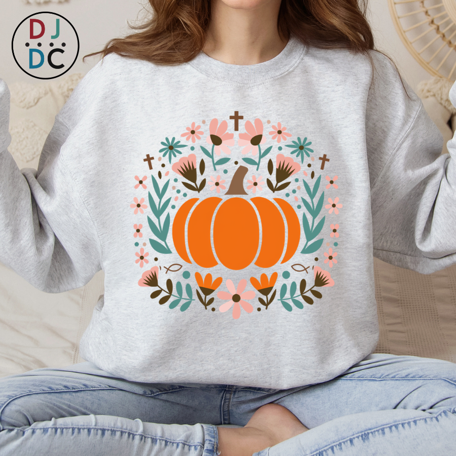 Pastel Pumpkin - Christian Graphic Sweatshirt
