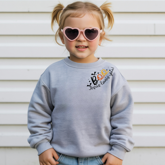 Boo, Jesus Loves You Sweatshirt