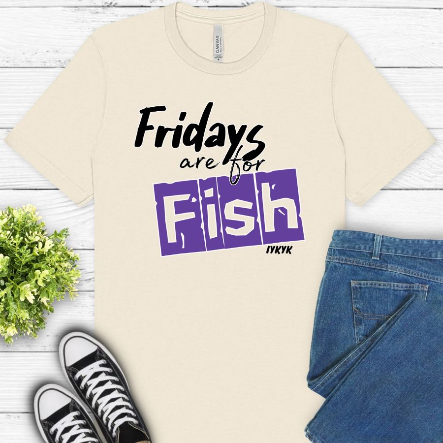 Fridays are for Fish (IYKYK) Black/Purple