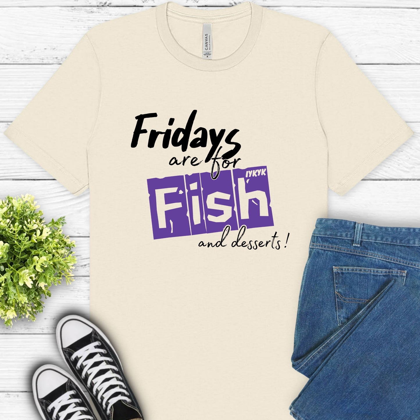 Fridays are for Fish and Dessert (IYKYK) Black/Purple (Copy)