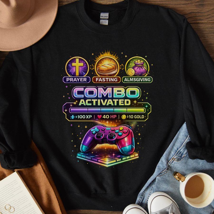 Lent Combo Activated (Youth Crewneck Sweatshirt)