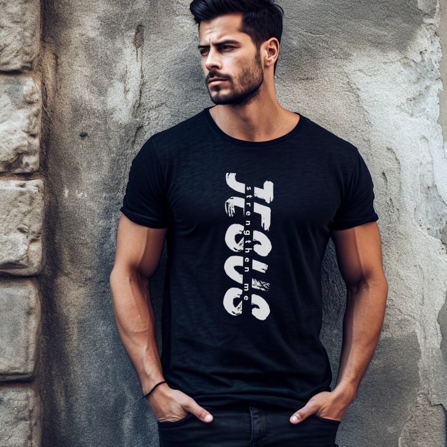 Jesus Strengthen Me (All White Lettering)