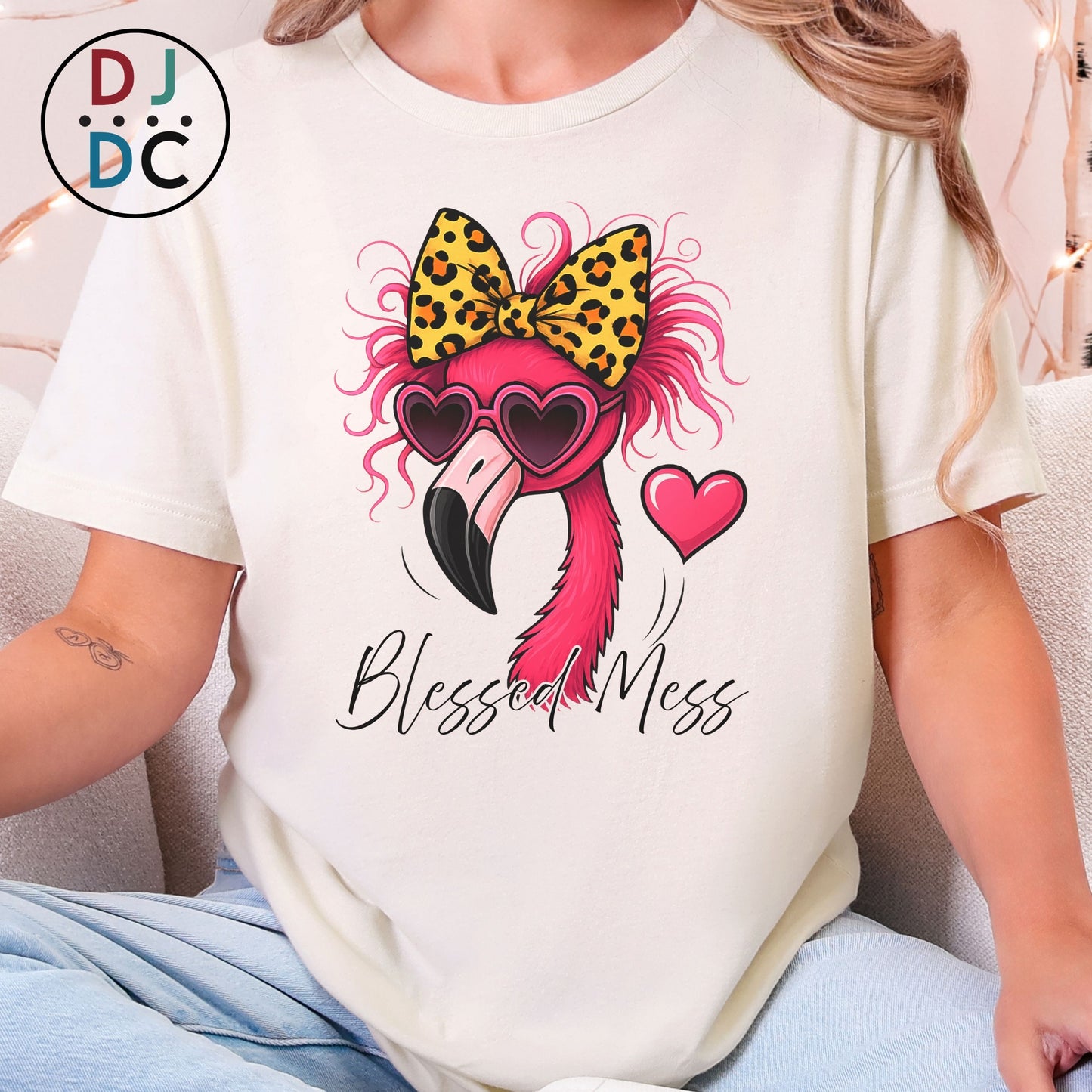 Blessed Mess (Christian Flamingo Shirt)