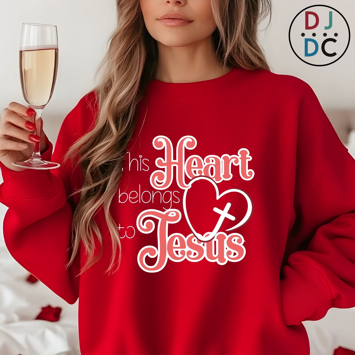 This HEART Belongs to Jesus (Valentine's Day Crewneck Sweatshirt)