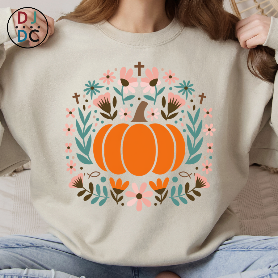 Pastel Pumpkin - Christian Graphic Sweatshirt