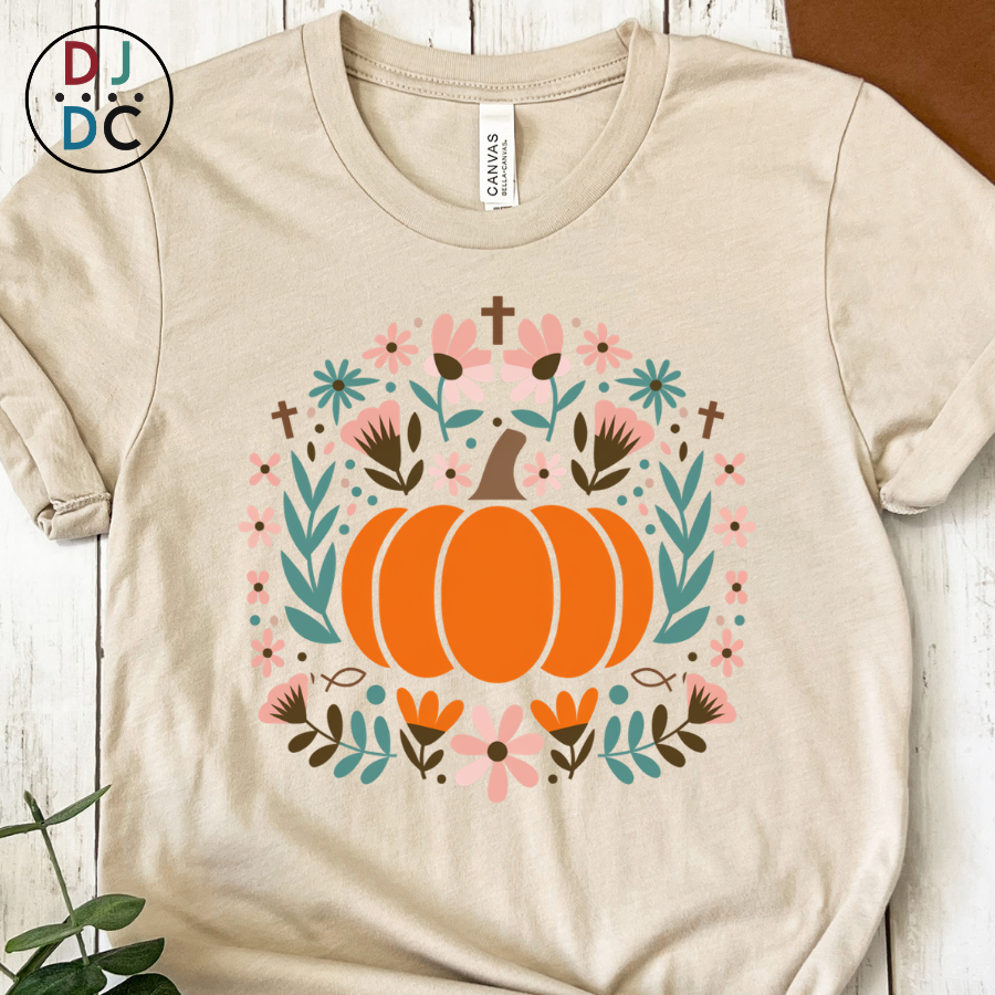 Pastel Pumpkin - Christian Graphic Tee