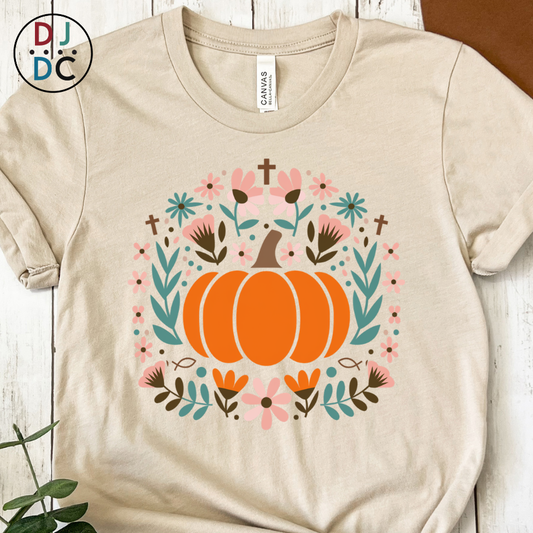 Pastel Pumpkin - Christian Graphic Tee
