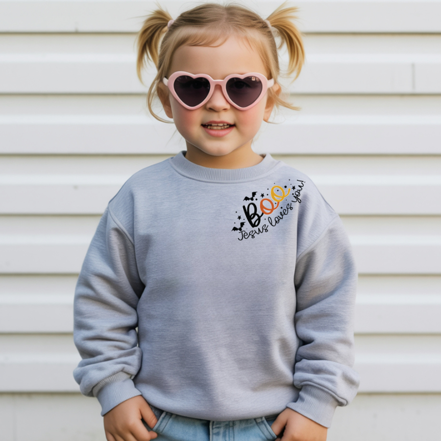 Boo, Jesus Loves You Sweatshirt