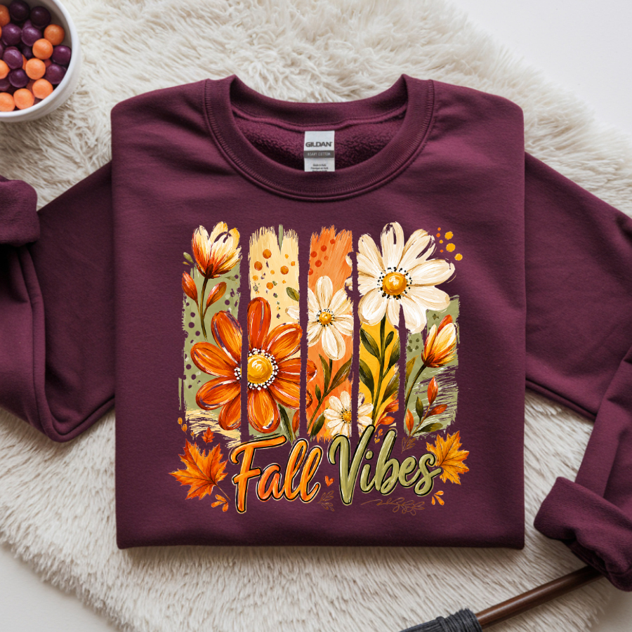 Fall Vibes - Autumn Crewneck Sweatshirt