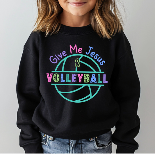 Give Me Jesus & Volleyball (Pastel Image)