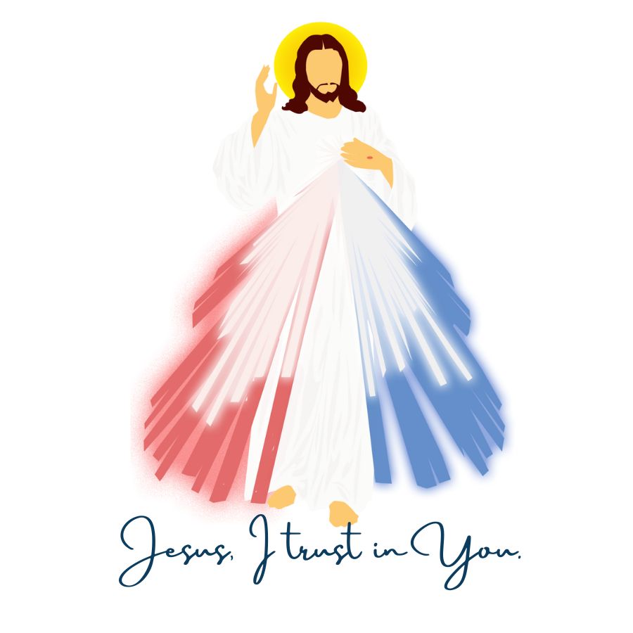 Jesus, I Trust In You (Divine Mercy Graphic)