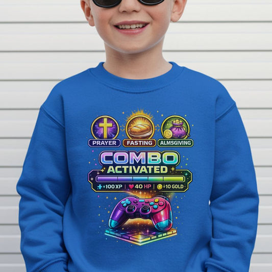 Lent Combo Activated (Youth Crewneck Sweatshirt)