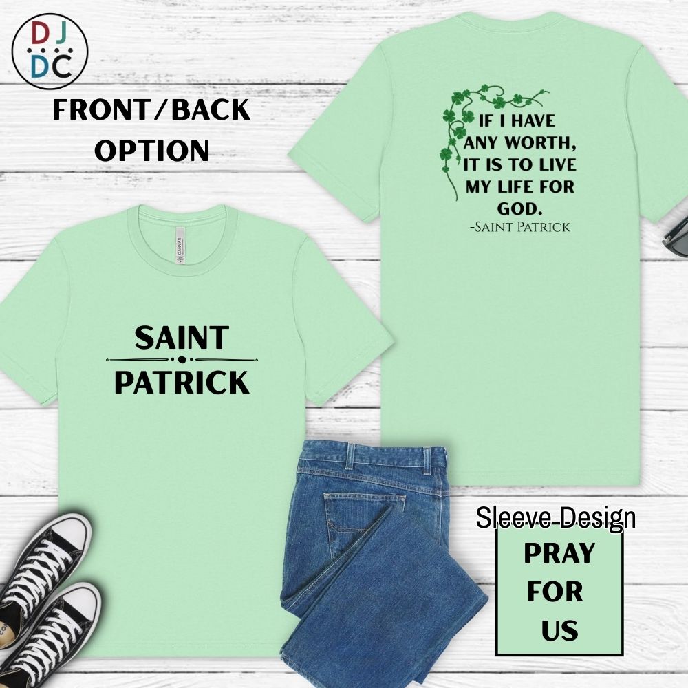 Saint Patrick (Pray for Us) Clover Design