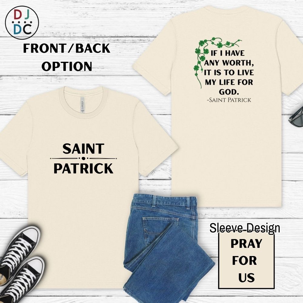 Saint Patrick (Pray for Us) Clover Design