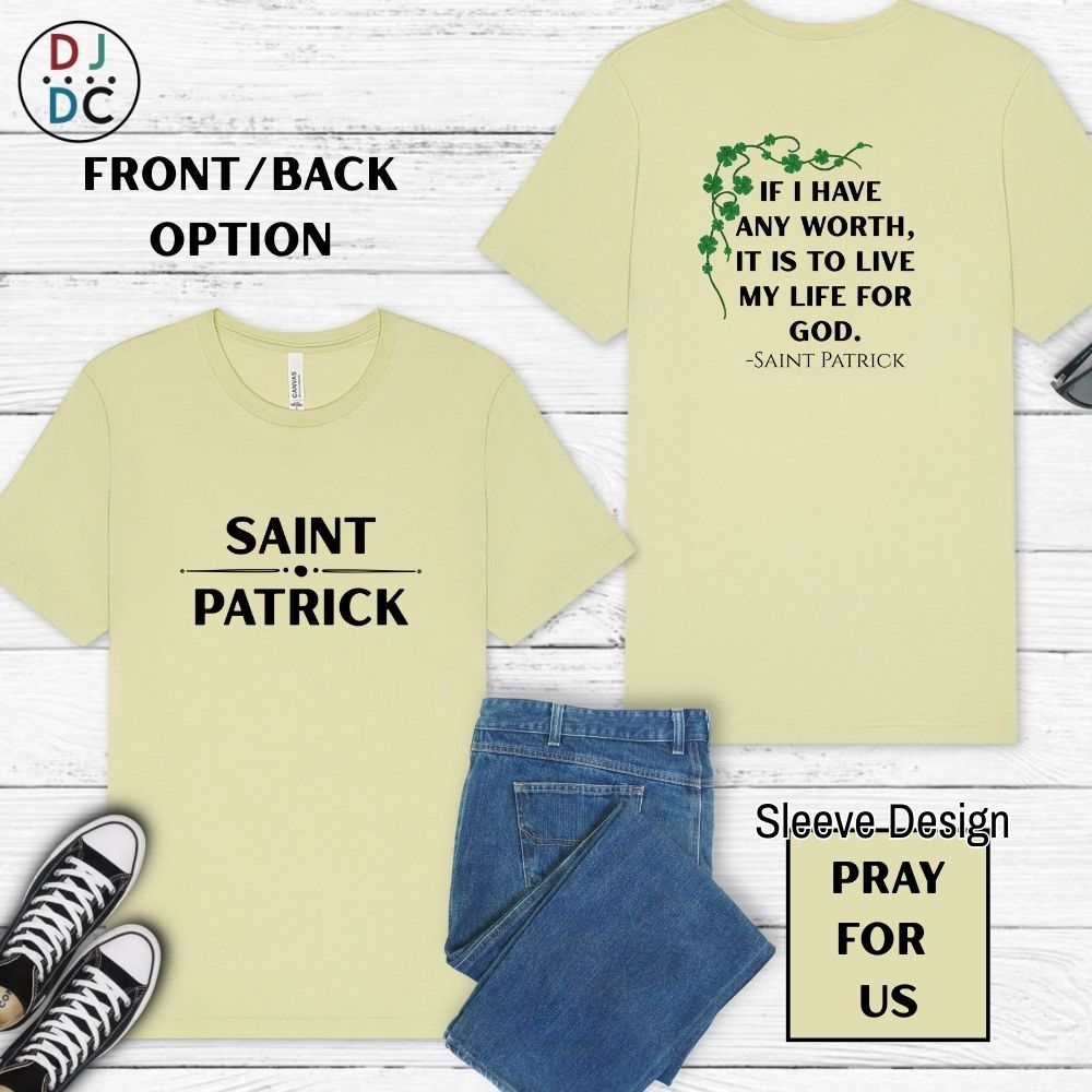 Saint Patrick (Pray for Us) Clover Design