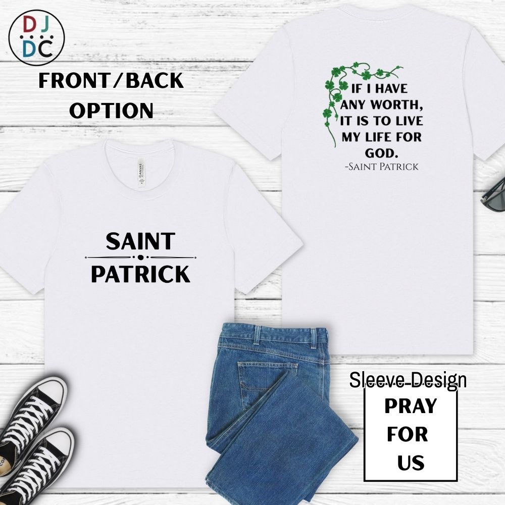 Saint Patrick (Pray for Us) Clover Design